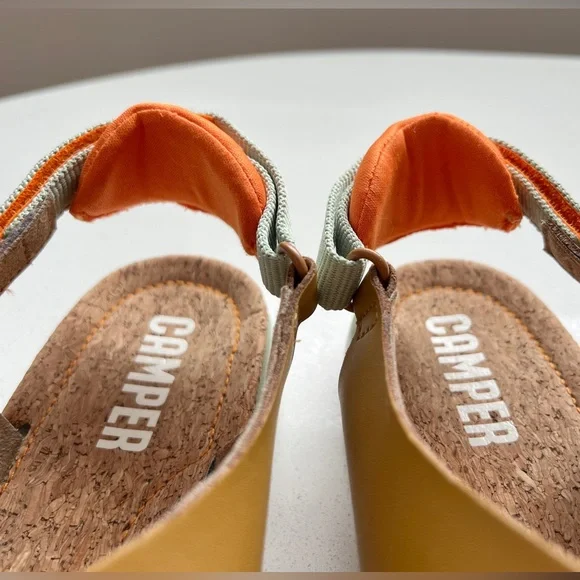 Camper Yellow and Orange Women's Sandals - Picture 7 of 8